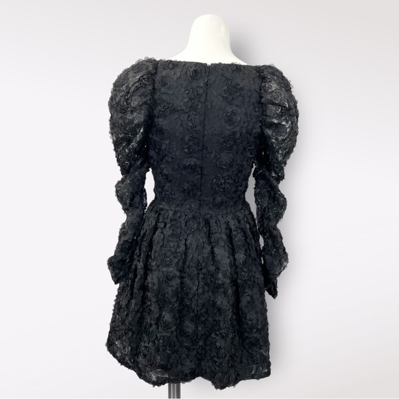 BLACK HALO Alister Floral Lace Long Sleeve Babydoll Minidress sz XS-S - Picture 11 of 16